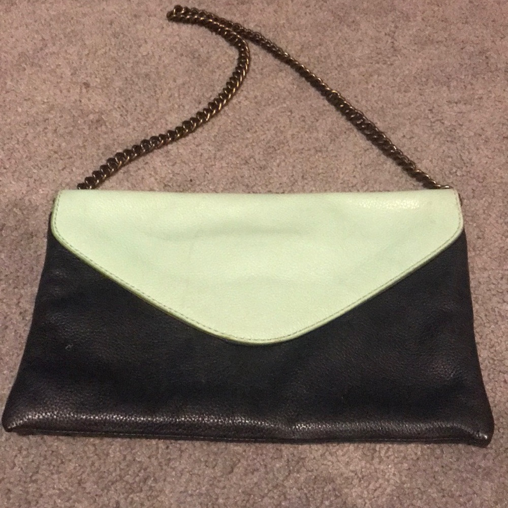 Jcrew two-toned clutch